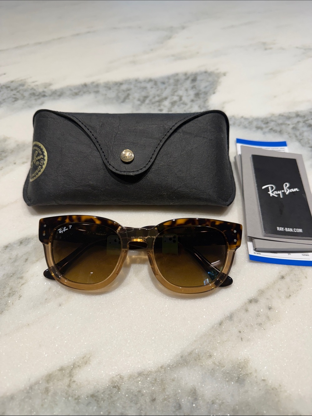 Ray-Ban Women's Mega Hawkeye RB0298S/Brown Gradient Polarized Sunglasses